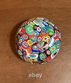 Vintage Murano Glass Millefiori Small Bud Vase, 3 1/2 Made In Italy