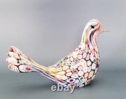 Vintage Murano Glass Millefiori Swan By Fratelli Toso. Gorgeous
