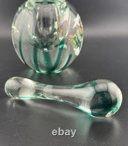 Vintage Murano Glass Mortar And Pestal Extremely Rare GLOWS