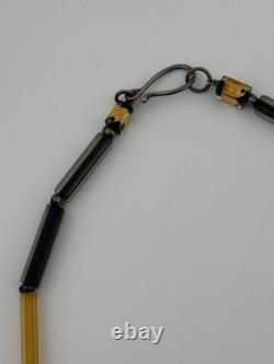 Vintage Murano Glass Multicolor Bead Necklace