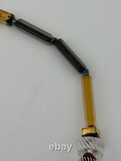 Vintage Murano Glass Multicolor Bead Necklace