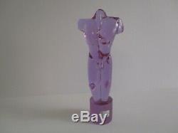 Vintage Murano Glass Nude Body Sculpture Sculpture Statue Large Signed Italian