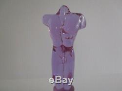 Vintage Murano Glass Nude Body Sculpture Sculpture Statue Large Signed Italian