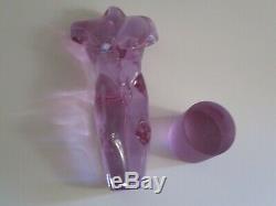 Vintage Murano Glass Nude Body Sculpture Sculpture Statue Large Signed Italian