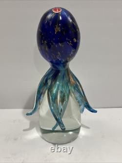 Vintage Murano Glass Octopus by Glass Master Roberto Beltrami With Tags