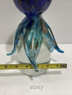 Vintage Murano Glass Octopus by Glass Master Roberto Beltrami With Tags