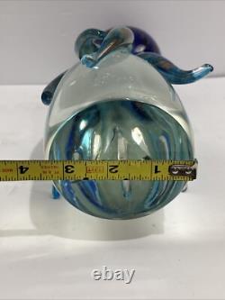 Vintage Murano Glass Octopus by Glass Master Roberto Beltrami With Tags