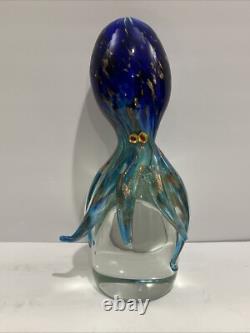 Vintage Murano Glass Octopus by Glass Master Roberto Beltrami With Tags