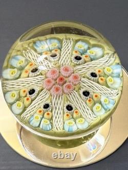 Vintage Murano Glass Paperweight Unmarked Pastel