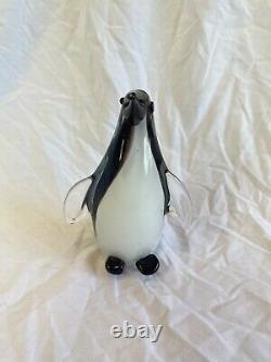 Vintage Murano Glass Penguin Sculpture