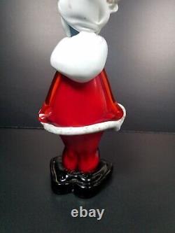 Vintage Murano Glass Santa made in Italy 10 Christmas Art Glass