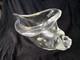 Vintage Murano Glass Sculpture Licio Zanetti Signed Cornucopia Clear Glass Blown