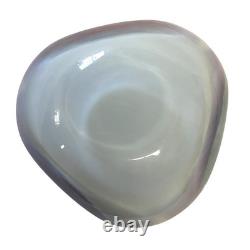 Vintage Murano Glass Sommerso Ashtray Red White Clear Bowl Triangular Italy