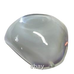 Vintage Murano Glass Sommerso Ashtray Red White Clear Bowl Triangular Italy