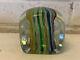 Vintage Murano Glass Square / Dice Form Latticino Glass Paperweight