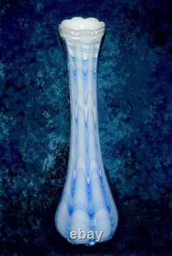 Vintage Murano Glass Style Floor Vase Venice Hand Blown Heavy 29 Tall