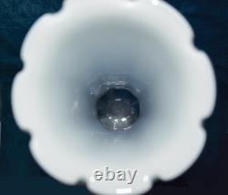 Vintage Murano Glass Style Floor Vase Venice Hand Blown Heavy 29 Tall