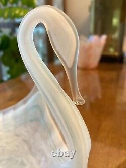 Vintage Murano Glass Swan Bowl 6 x 6 x 4