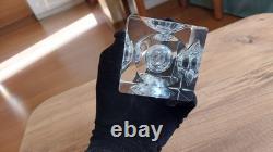 Vintage Murano Glass Table Lighter Antonio Imperatore Ice Cube Design, 1970s