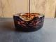 Vintage Murano Glass Tortoise Shell Cigar Ashtray Amber/Brown MCM Heavy RARE