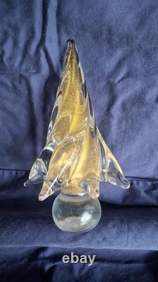 Vintage Murano Glass Trees. Lot of 3. Beautiful Colors. Excellent Condition