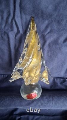 Vintage Murano Glass Trees. Lot of 3. Beautiful Colors. Excellent Condition