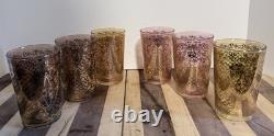Vintage Murano Glass Tumblers Set 6 Presentation Case by Timon Made Venice Italy
