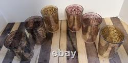 Vintage Murano Glass Tumblers Set 6 Presentation Case by Timon Made Venice Italy