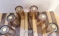 Vintage Murano Glass Tumblers Set 6 Presentation Case by Timon Made Venice Italy