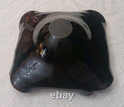 Vintage Murano Glass Tutti Frutti Multicolored Bowl Silver Foli / Fleck 8 x 10