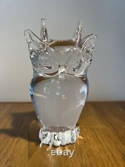 Vintage Murano Glass V. Nason Hand Blown Large Owl Venetian Italy