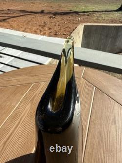 Vintage Murano Glass Vase About 8 Tall Not Signed Or Marked. Smooth Bottom. MCM