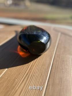 Vintage Murano Glass Vase About 8 Tall Not Signed Or Marked. Smooth Bottom. MCM