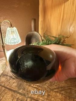 Vintage Murano Glass Vase About 8 Tall Not Signed Or Marked. Smooth Bottom. MCM