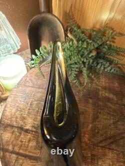 Vintage Murano Glass Vase About 8 Tall Not Signed Or Marked. Smooth Bottom. MCM