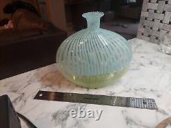 Vintage Murano Glass Vase Blue And Green