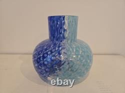 Vintage Murano Glass Vase By Fratelli Toso With Label