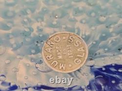 Vintage Murano Glass Vase By Fratelli Toso With Label