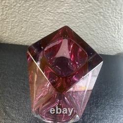 Vintage Murano Glass Vase Flavio Poli x Mandruzzato pink Sommerso