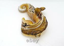 Vintage Murano Glass Wall Hanging Seahorse, 6 1/2