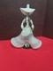 Vintage Murano Glass White Lady Figurine 12.5 In