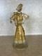 Vintage Murano Glass Woman Figurine Clear Gold Dust Swirl 11 Tall (172 ME)