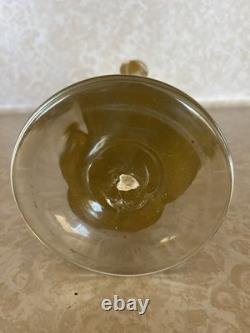 Vintage Murano Glass Woman Figurine Clear Gold Dust Swirl 11 Tall (172 ME)