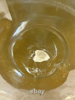 Vintage Murano Glass Woman Figurine Clear Gold Dust Swirl 11 Tall (172 ME)