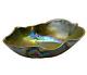 Vintage Murano Glass Yalos Casa Lusterware Iridescent Centerpiece Art Glass Bowl