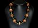 Vintage Murano Glass and Ancient Green D'Jenne Islamic Period Nila Beads Necklac