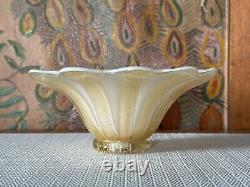 Vintage Murano Gold Fleck Art Glass Lamp Base Attributed to Barovier &Toso