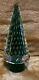 Vintage Murano Green Tree With Controlled Bubbles Submerged IN Murano Glass