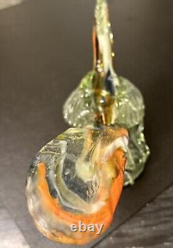 Vintage Murano Hand Blown Art Glass Roadrunner 14 Long