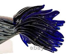 Vintage Murano Hand Blown Art Glass Swirl Fish Glass Figurine Snapper Sculpture